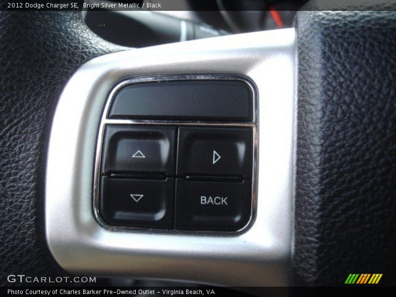 Bright Silver Metallic / Black 2012 Dodge Charger SE
