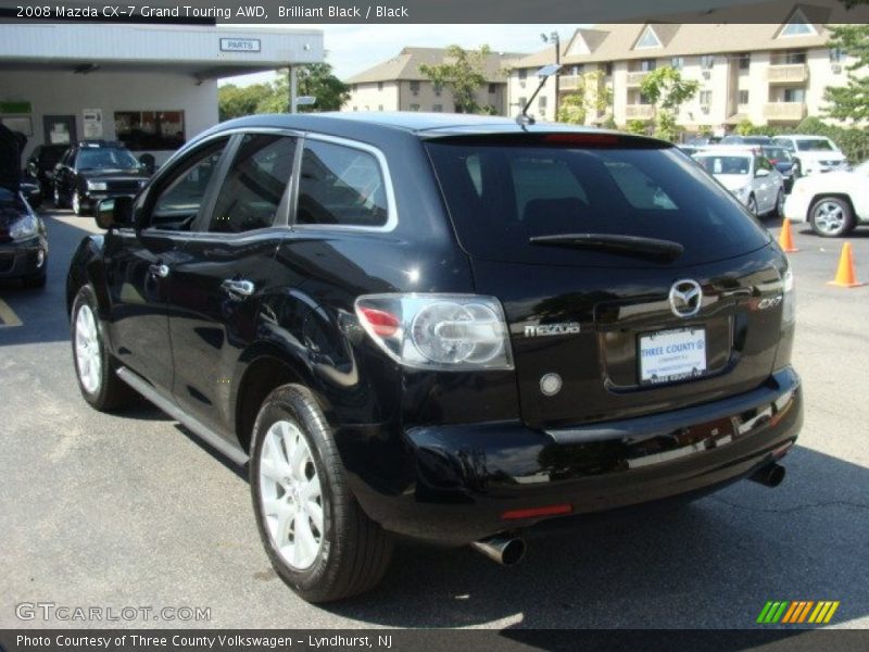 Brilliant Black / Black 2008 Mazda CX-7 Grand Touring AWD