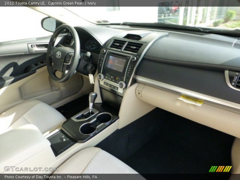 Cypress Green Pearl / Ivory 2012 Toyota Camry LE