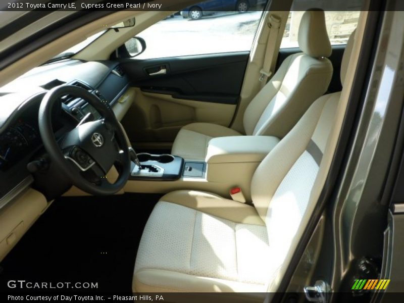Cypress Green Pearl / Ivory 2012 Toyota Camry LE