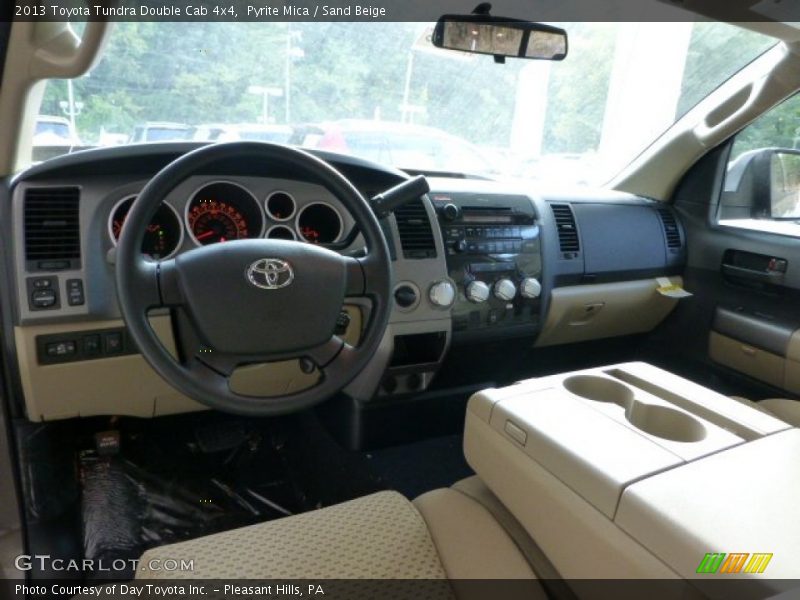  2013 Tundra Double Cab 4x4 Sand Beige Interior