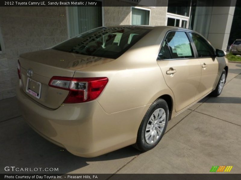 Sandy Beach Metallic / Ivory 2012 Toyota Camry LE