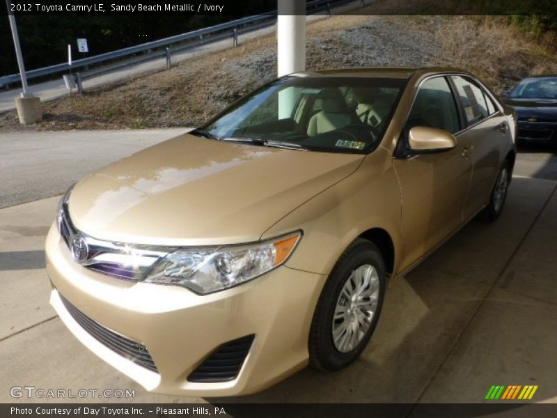 Sandy Beach Metallic / Ivory 2012 Toyota Camry LE