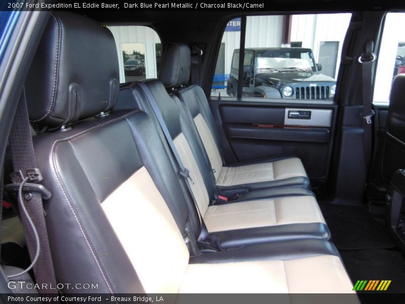 Dark Blue Pearl Metallic / Charcoal Black/Camel 2007 Ford Expedition EL Eddie Bauer