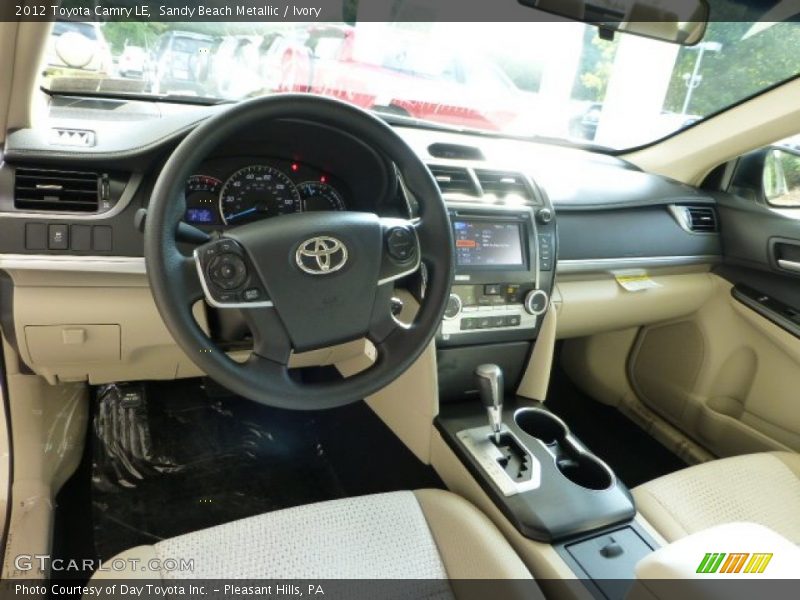 Sandy Beach Metallic / Ivory 2012 Toyota Camry LE