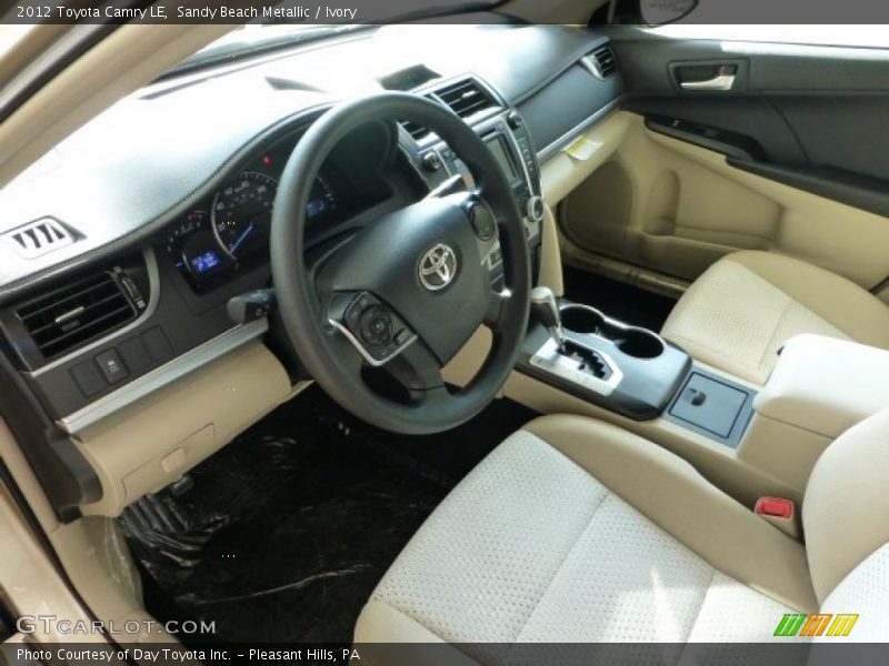 Sandy Beach Metallic / Ivory 2012 Toyota Camry LE