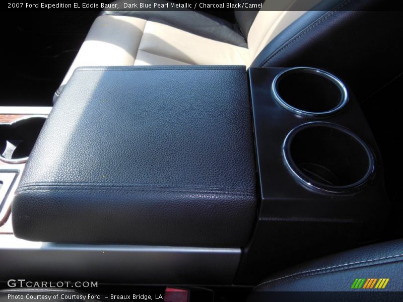Dark Blue Pearl Metallic / Charcoal Black/Camel 2007 Ford Expedition EL Eddie Bauer