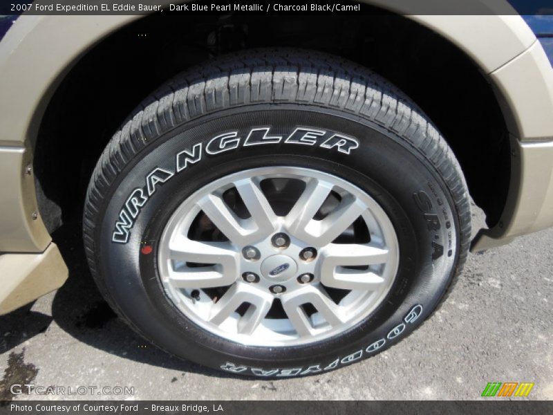 Dark Blue Pearl Metallic / Charcoal Black/Camel 2007 Ford Expedition EL Eddie Bauer