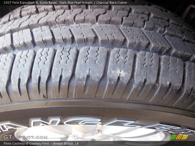 Dark Blue Pearl Metallic / Charcoal Black/Camel 2007 Ford Expedition EL Eddie Bauer