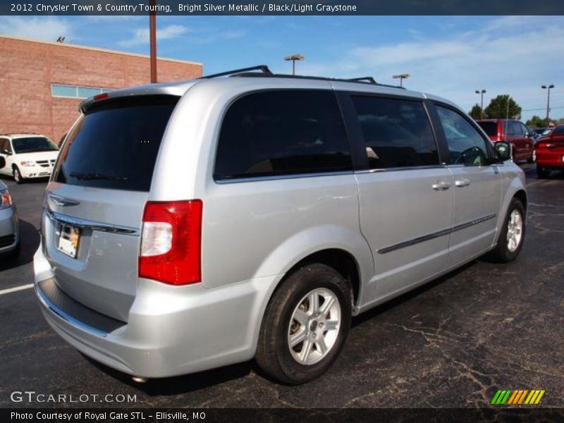 Bright Silver Metallic / Black/Light Graystone 2012 Chrysler Town & Country Touring