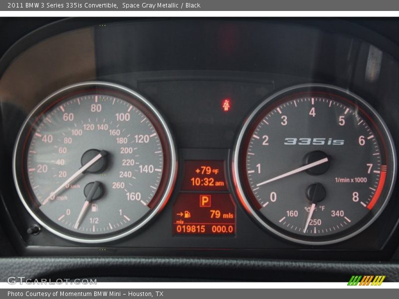 Space Gray Metallic / Black 2011 BMW 3 Series 335is Convertible