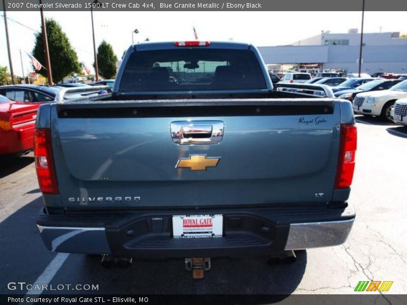 Blue Granite Metallic / Ebony Black 2007 Chevrolet Silverado 1500 LT Crew Cab 4x4