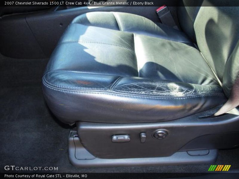 Blue Granite Metallic / Ebony Black 2007 Chevrolet Silverado 1500 LT Crew Cab 4x4