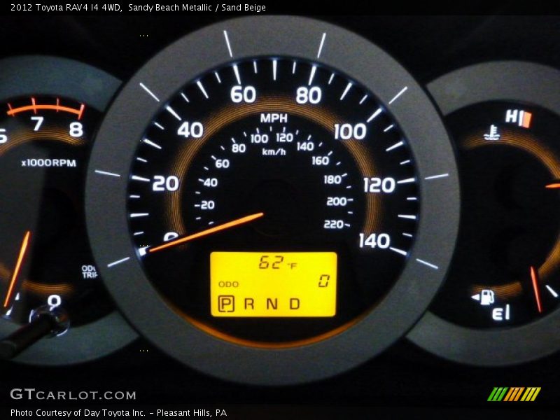 Sandy Beach Metallic / Sand Beige 2012 Toyota RAV4 I4 4WD
