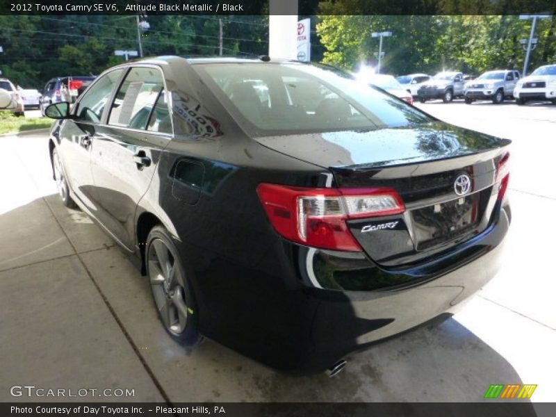 Attitude Black Metallic / Black 2012 Toyota Camry SE V6