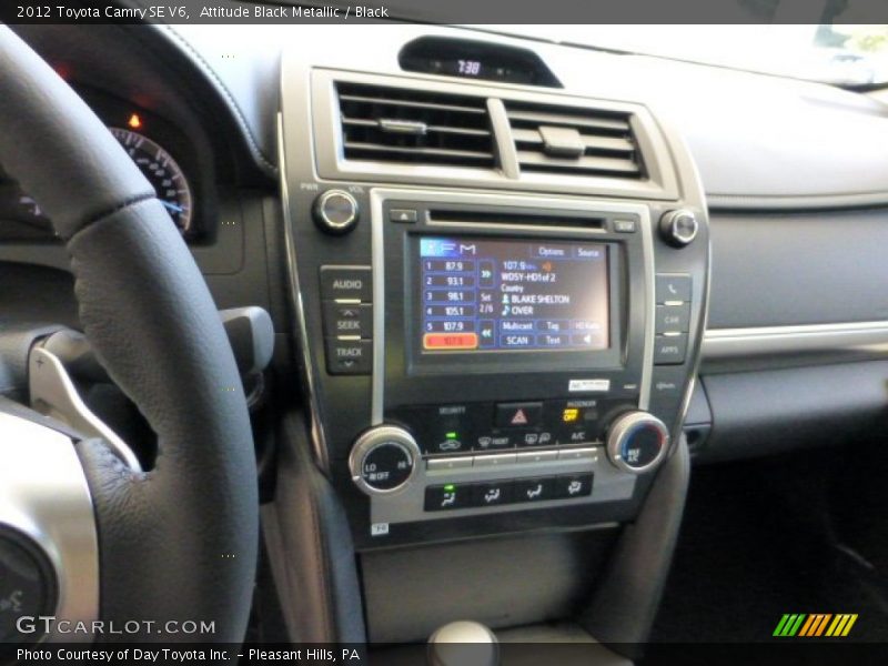 Attitude Black Metallic / Black 2012 Toyota Camry SE V6