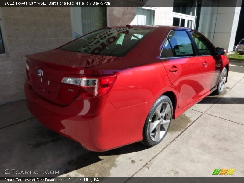 Barcelona Red Metallic / Black/Ash 2012 Toyota Camry SE