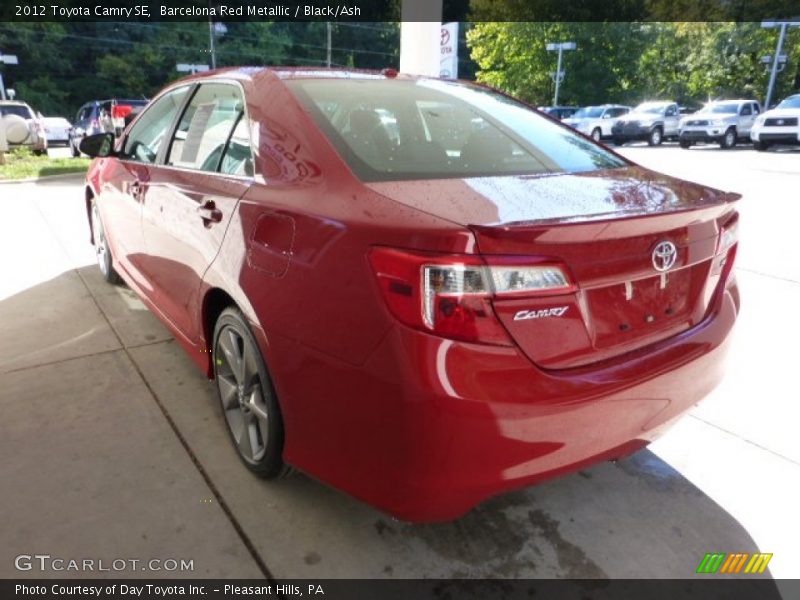 Barcelona Red Metallic / Black/Ash 2012 Toyota Camry SE