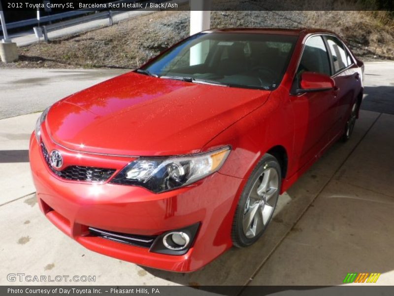 Barcelona Red Metallic / Black/Ash 2012 Toyota Camry SE