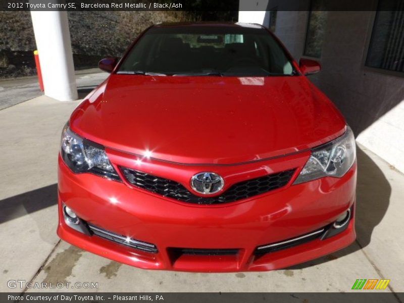 Barcelona Red Metallic / Black/Ash 2012 Toyota Camry SE