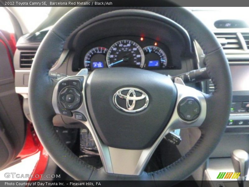 Barcelona Red Metallic / Black/Ash 2012 Toyota Camry SE