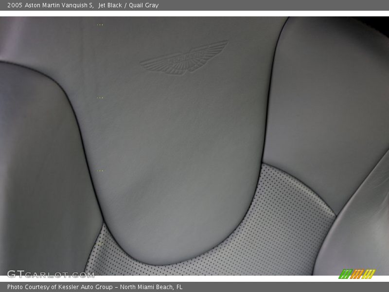 Front Seat of 2005 Vanquish S
