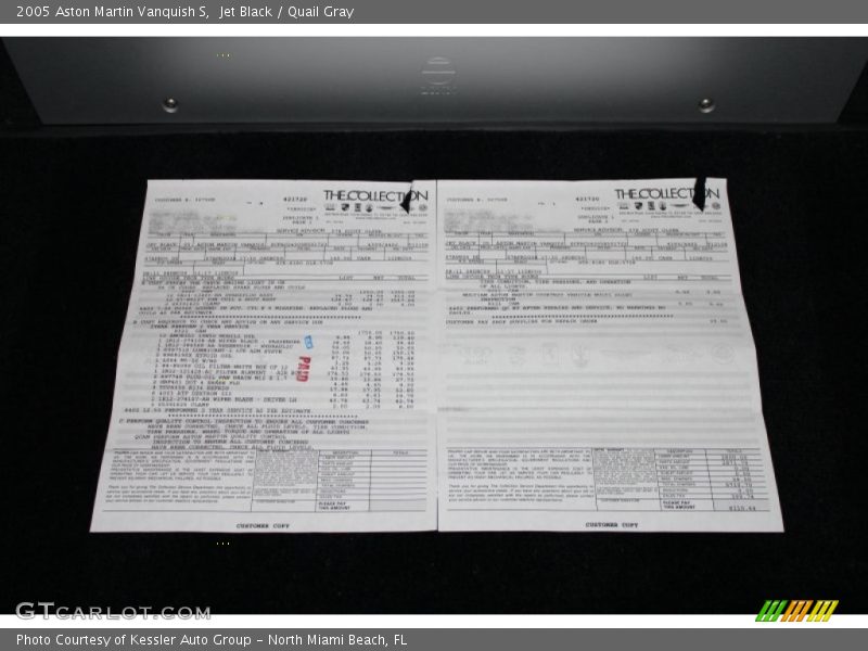  2005 Vanquish S Window Sticker