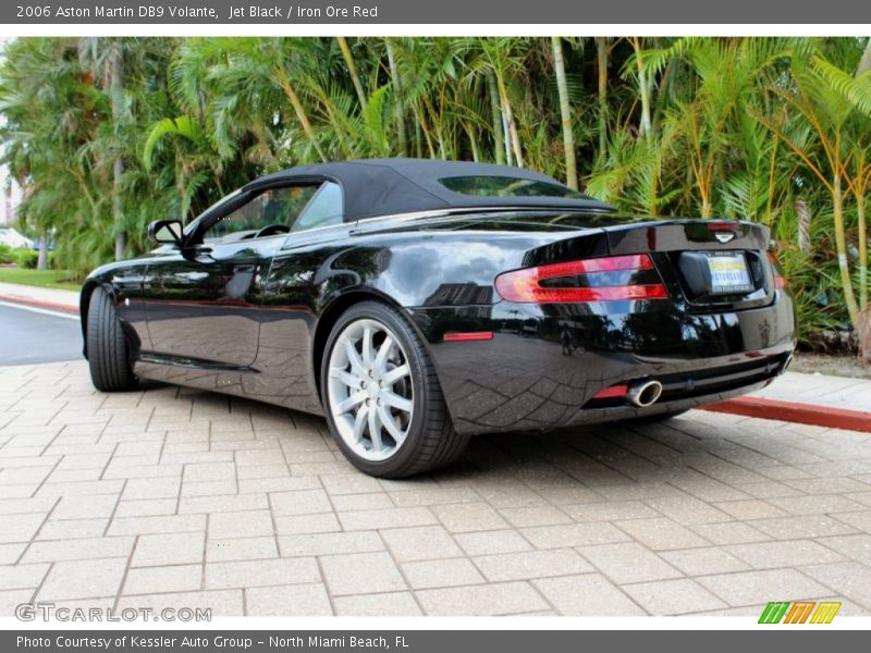 Jet Black / Iron Ore Red 2006 Aston Martin DB9 Volante