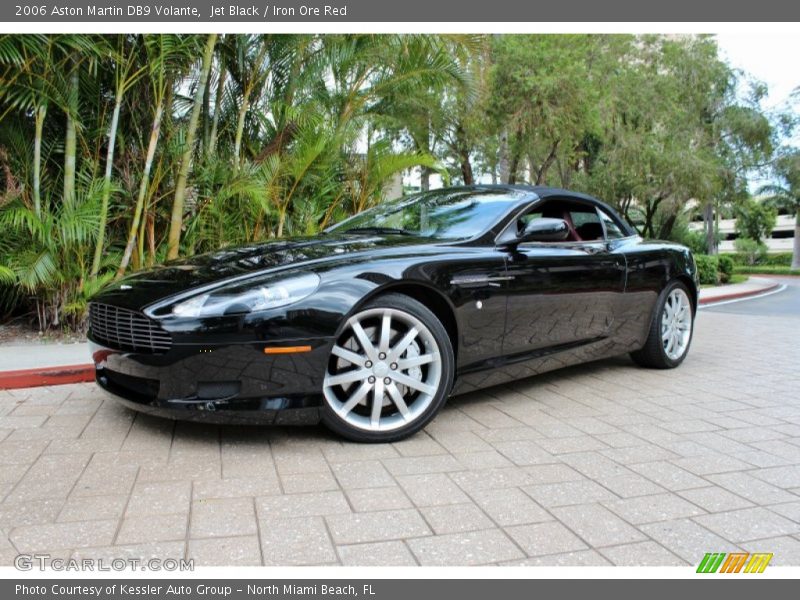 Jet Black / Iron Ore Red 2006 Aston Martin DB9 Volante