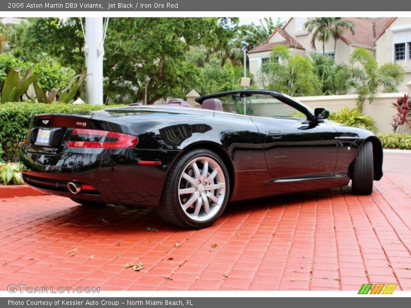Jet Black / Iron Ore Red 2006 Aston Martin DB9 Volante