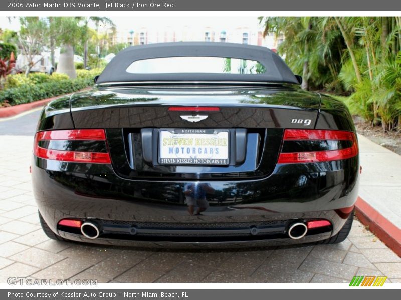 Jet Black / Iron Ore Red 2006 Aston Martin DB9 Volante