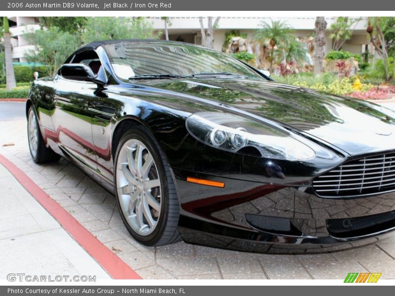 Jet Black / Iron Ore Red 2006 Aston Martin DB9 Volante