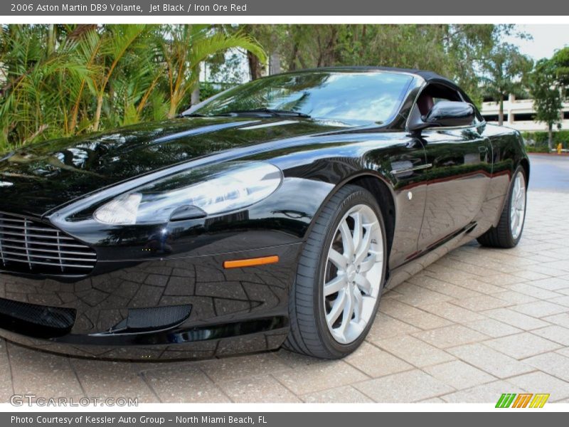 Jet Black / Iron Ore Red 2006 Aston Martin DB9 Volante