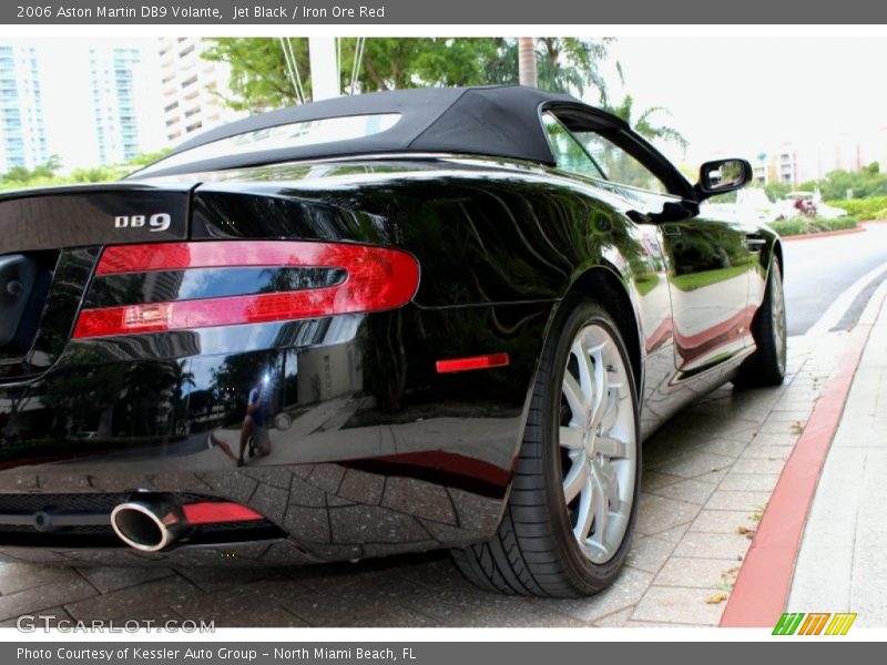 Jet Black / Iron Ore Red 2006 Aston Martin DB9 Volante