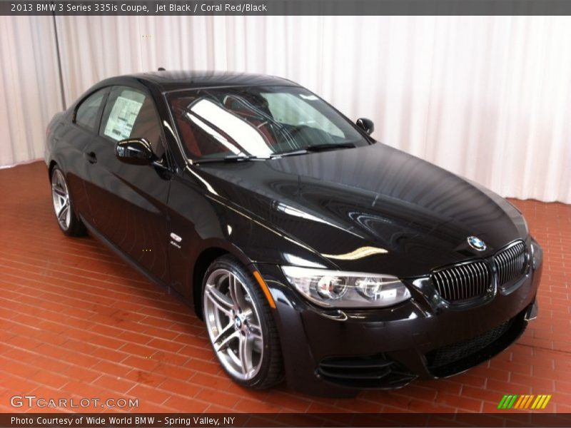 Jet Black / Coral Red/Black 2013 BMW 3 Series 335is Coupe