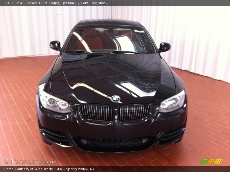 Jet Black / Coral Red/Black 2013 BMW 3 Series 335is Coupe