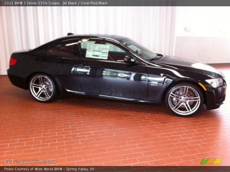 Jet Black / Coral Red/Black 2013 BMW 3 Series 335is Coupe