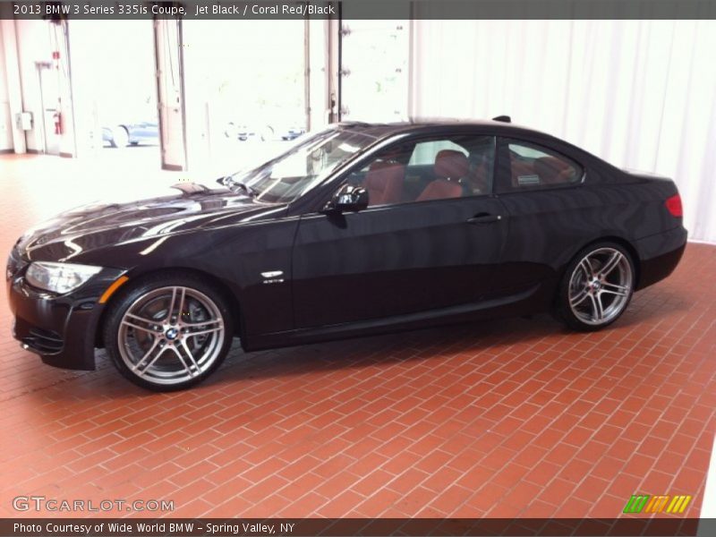 Jet Black / Coral Red/Black 2013 BMW 3 Series 335is Coupe
