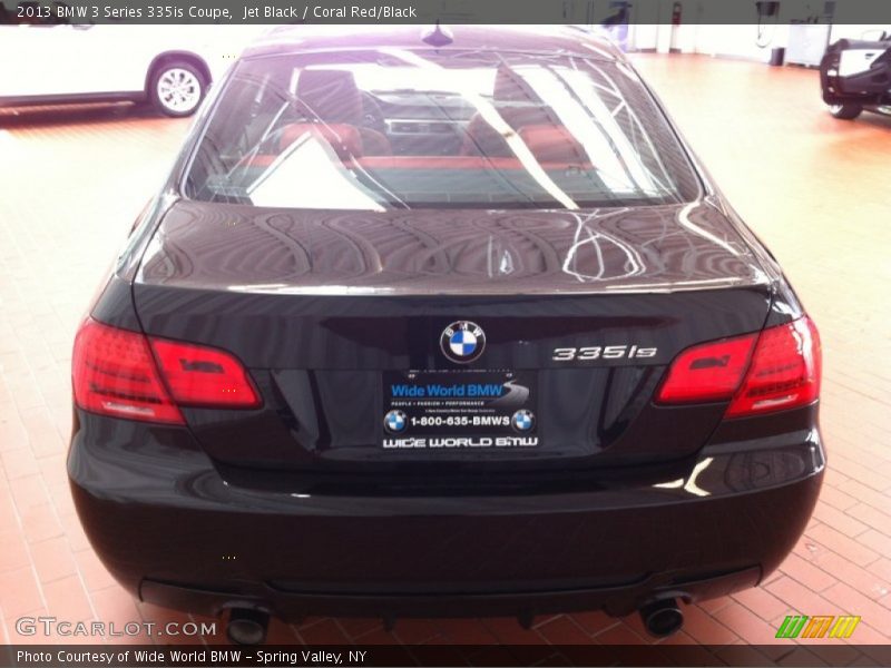 Jet Black / Coral Red/Black 2013 BMW 3 Series 335is Coupe