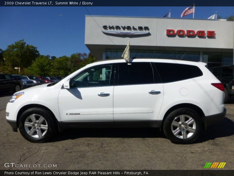 Summit White / Ebony 2009 Chevrolet Traverse LT