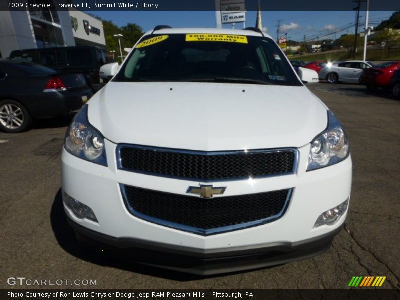 Summit White / Ebony 2009 Chevrolet Traverse LT