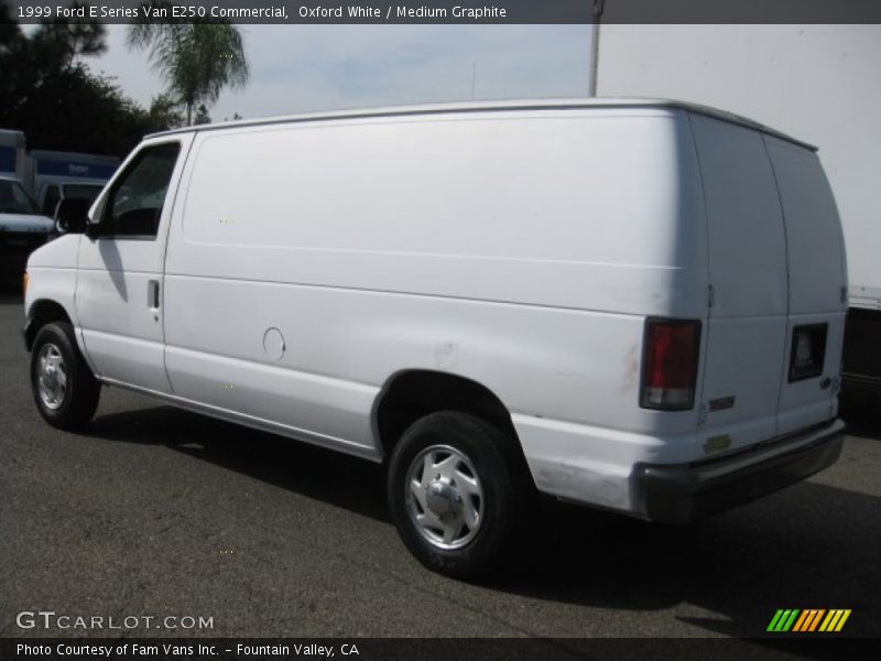 Oxford White / Medium Graphite 1999 Ford E Series Van E250 Commercial