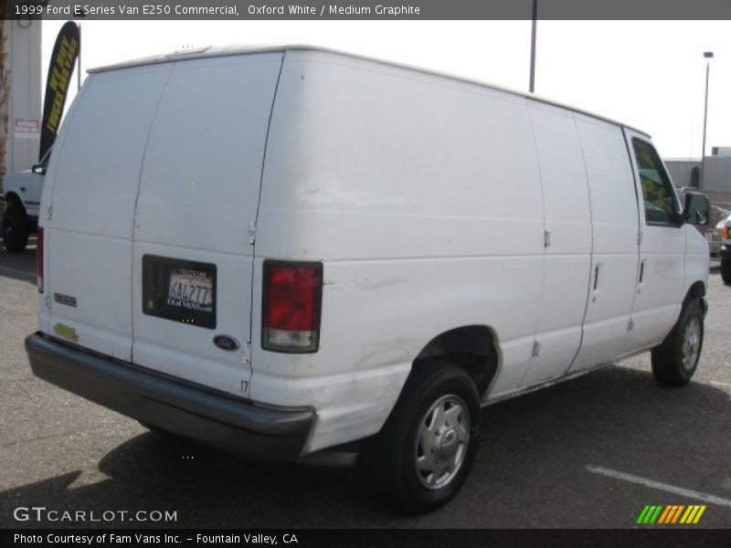 Oxford White / Medium Graphite 1999 Ford E Series Van E250 Commercial