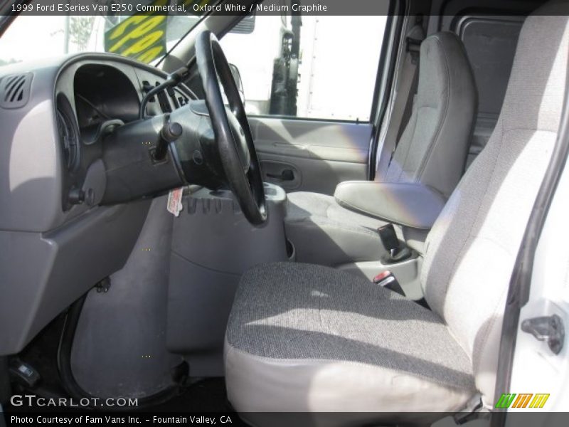 Oxford White / Medium Graphite 1999 Ford E Series Van E250 Commercial