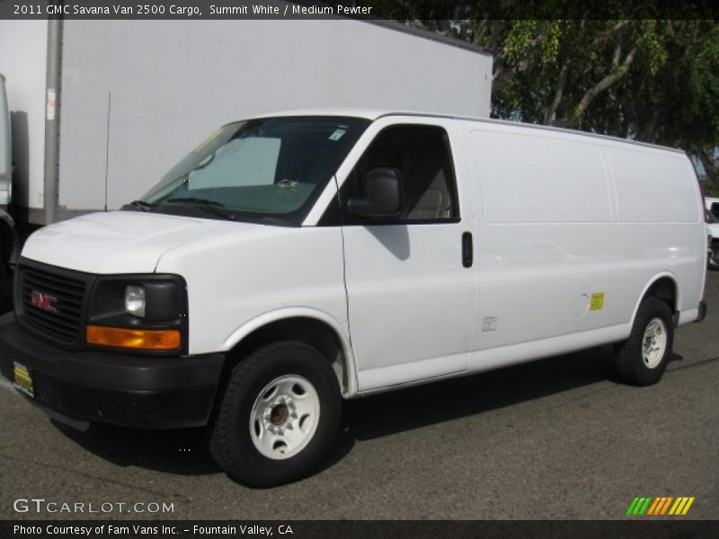 Summit White / Medium Pewter 2011 GMC Savana Van 2500 Cargo