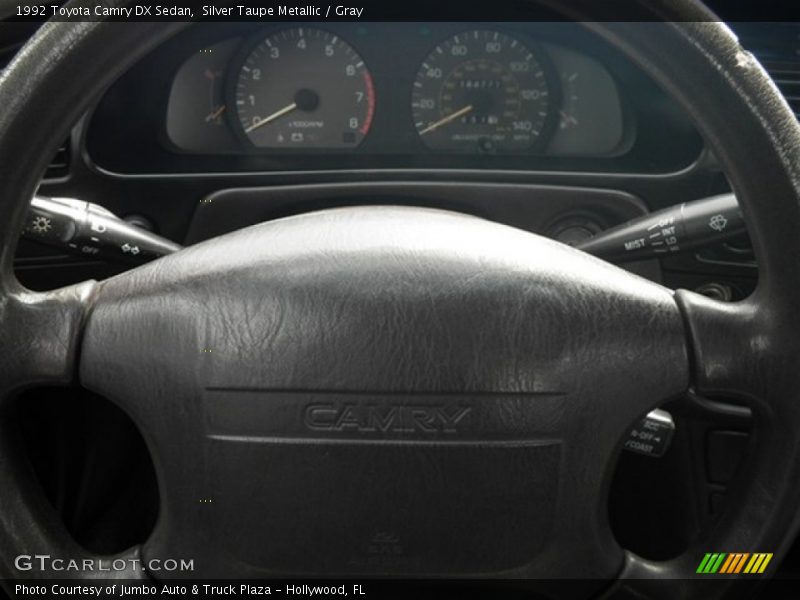 Silver Taupe Metallic / Gray 1992 Toyota Camry DX Sedan