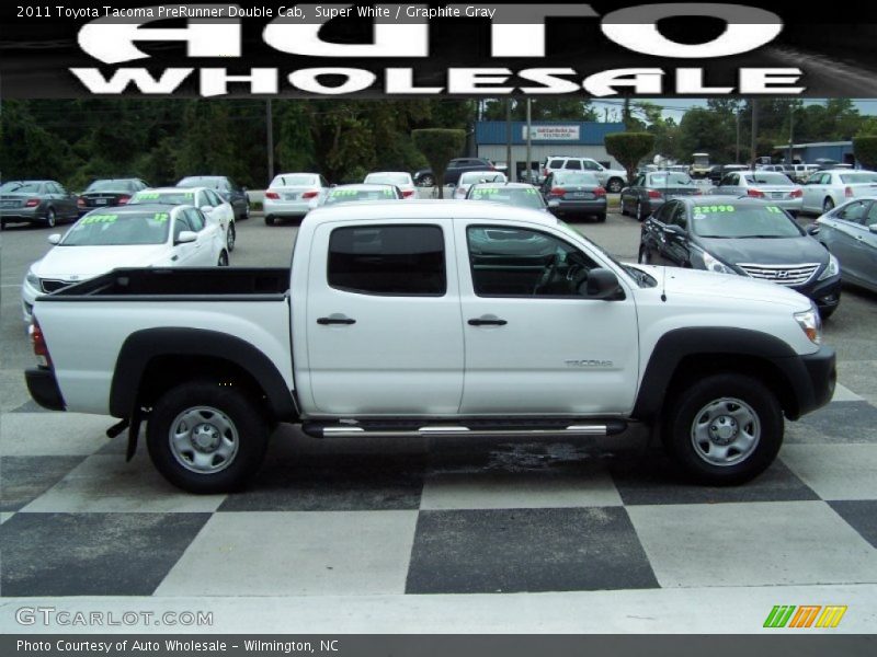 Super White / Graphite Gray 2011 Toyota Tacoma PreRunner Double Cab