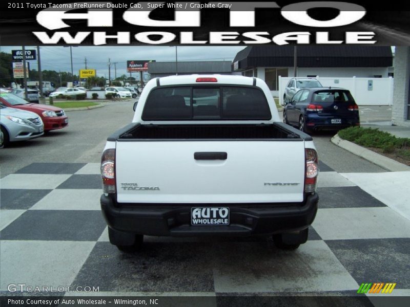 Super White / Graphite Gray 2011 Toyota Tacoma PreRunner Double Cab