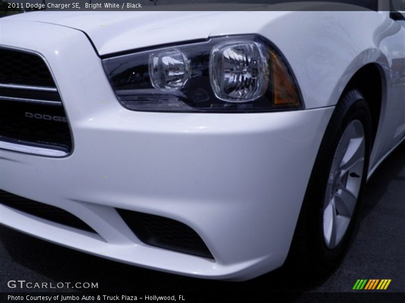 Bright White / Black 2011 Dodge Charger SE