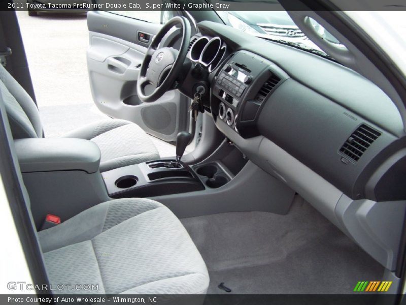 Super White / Graphite Gray 2011 Toyota Tacoma PreRunner Double Cab